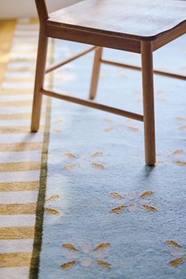 Bellus Flatwoven Indoor/Outdoor Striped Border Rug
