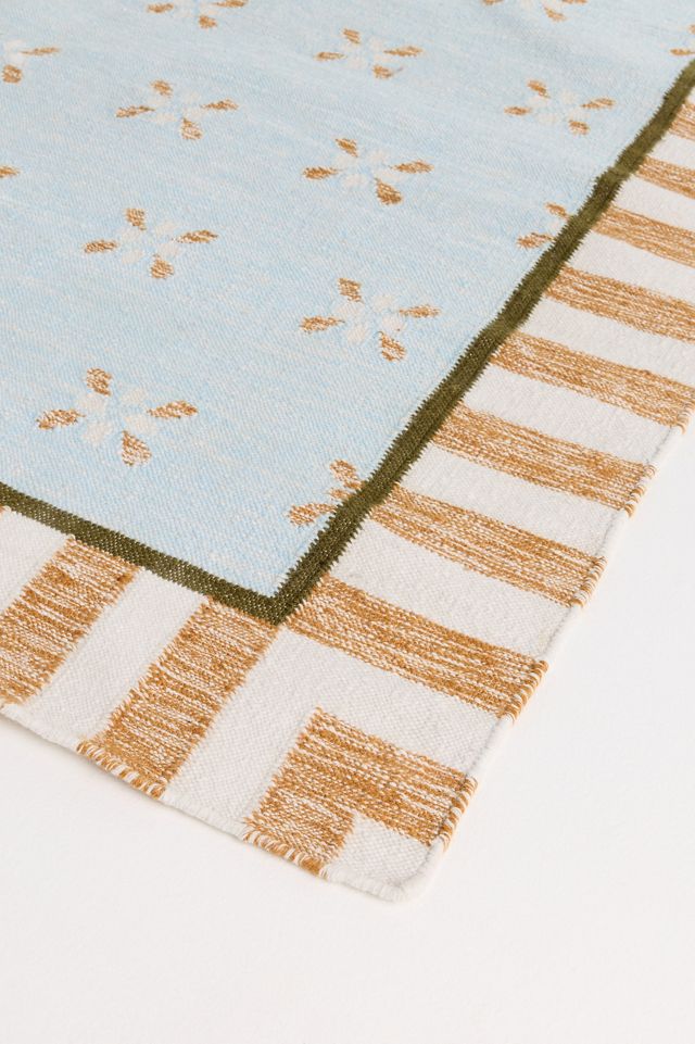 Bellus Flatwoven Indoor/Outdoor Striped Border Rug #3