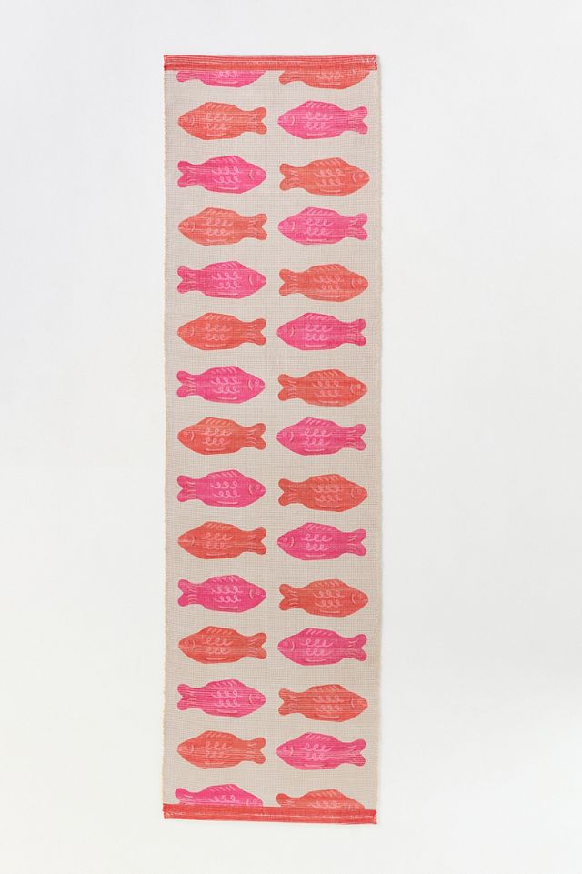 Maeve Candy Fish Indoor/Outdoor Flatwoven Printed Rug #3