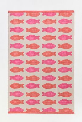 Maeve Candy Fish Indoor/Outdoor Flatwoven Printed Rug