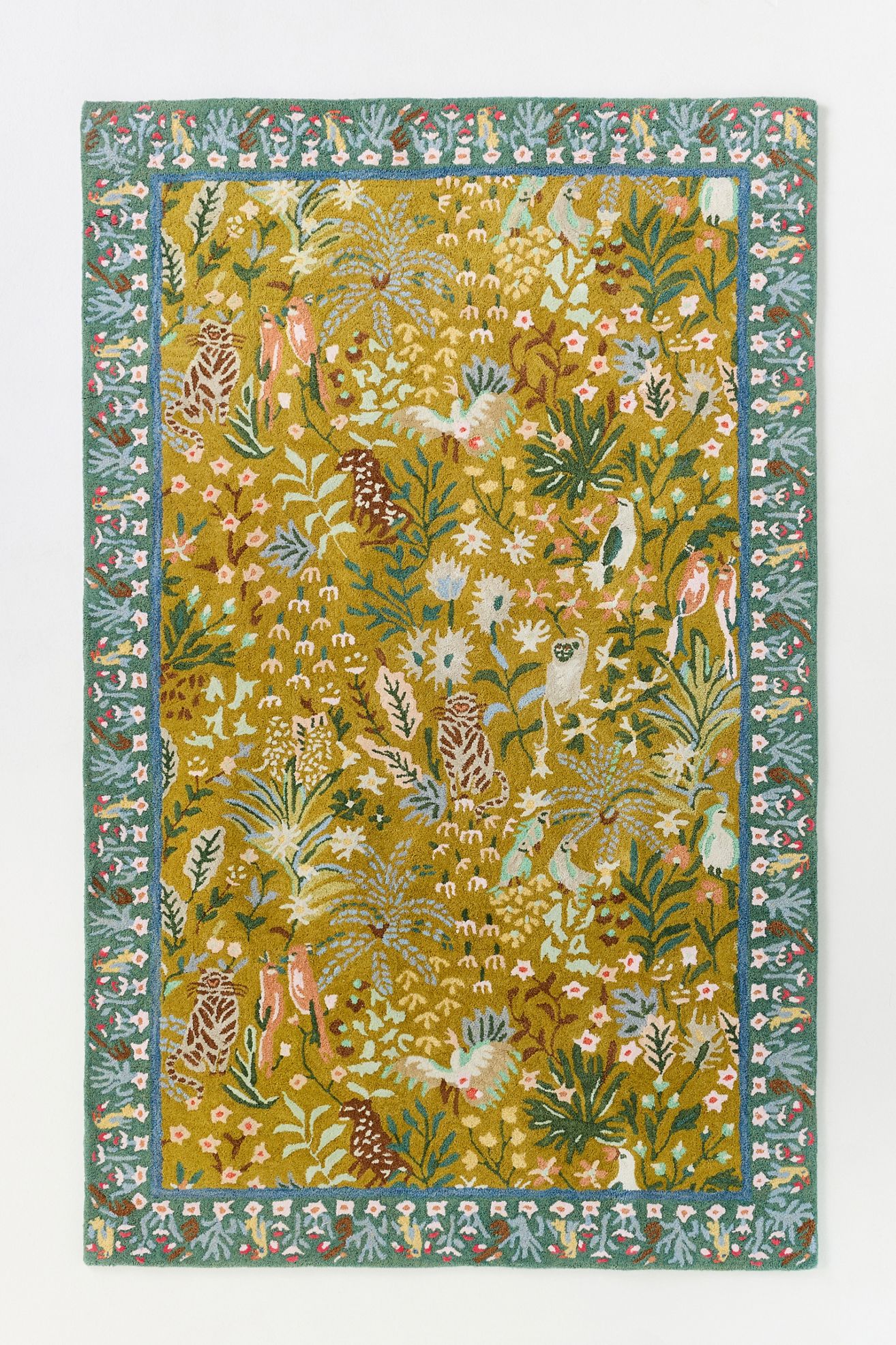Anela Tufted Wool Scenic Rug - Multi, 5’ X 8’