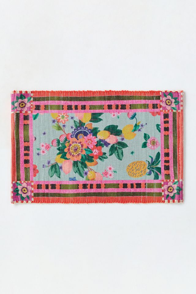 Lannie Indoor/Outdoor Flatwoven Printed Fruit Rug #2