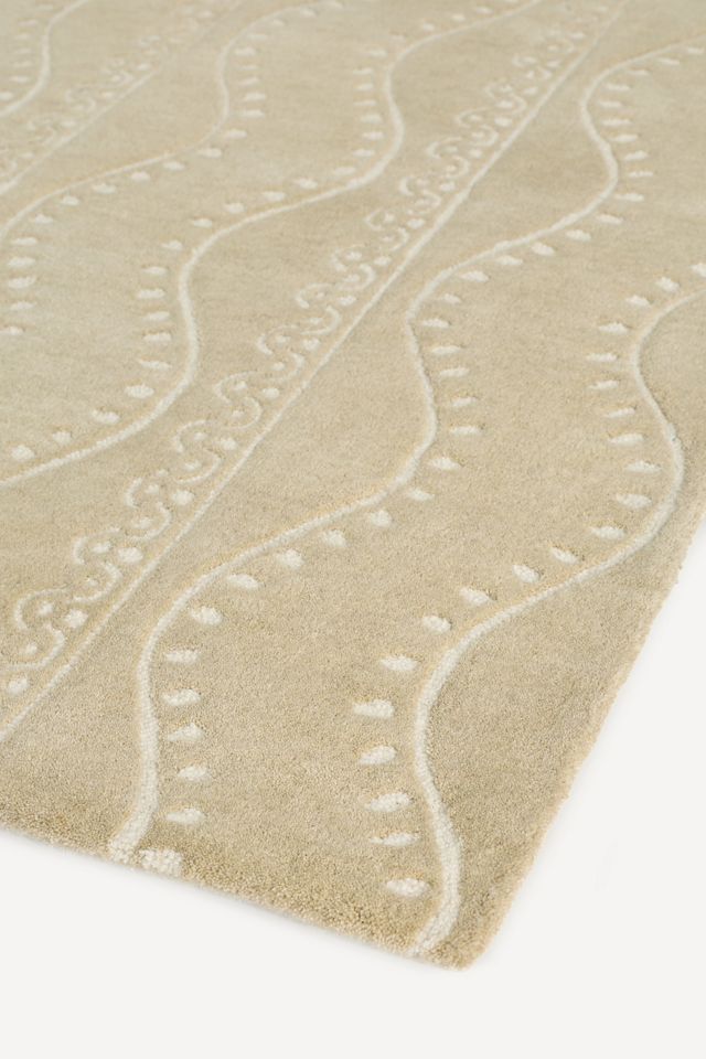 Michaela Tufted Wool Wave Rug #1