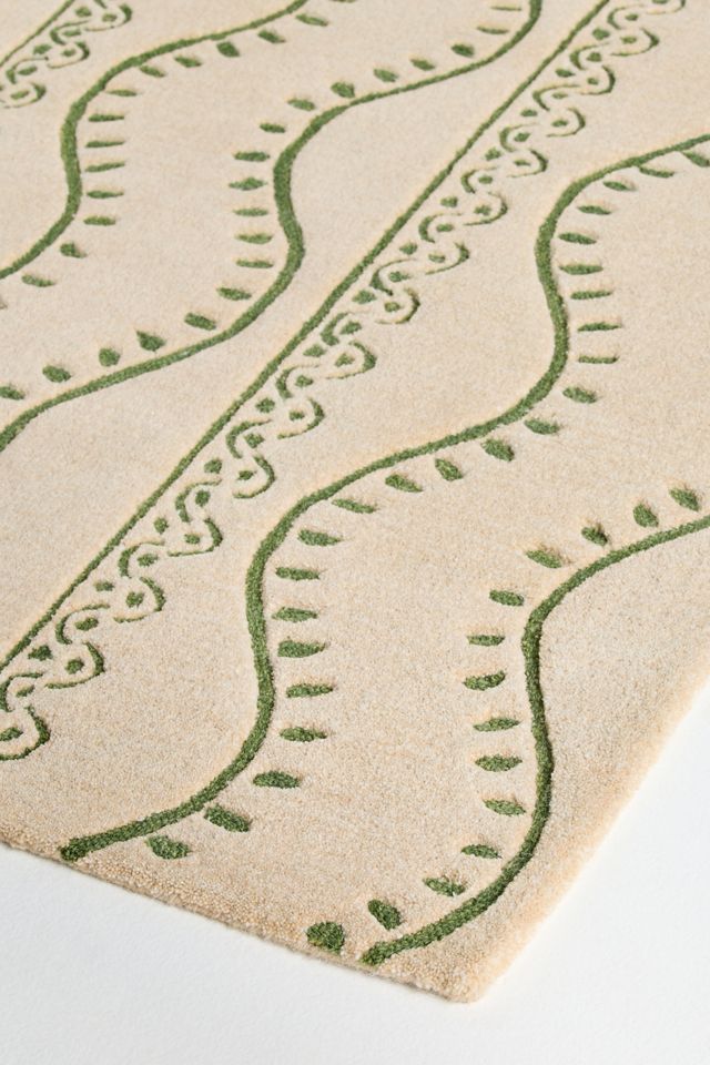 Michaela Tufted Wool Wave Rug #1