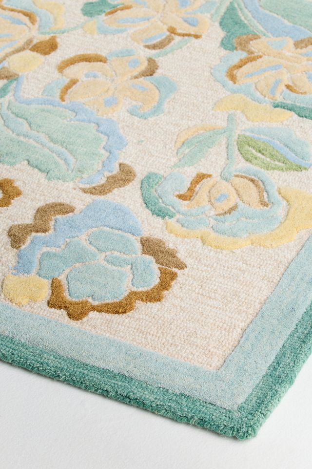 Claire de Quenetain Tufted Wool Blend Floral Rug #1