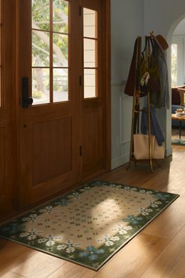 Ruggable Washable Scandi-Floral Clove Rug
