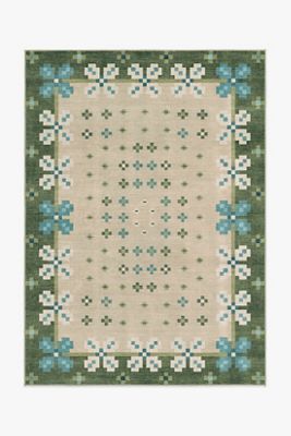 Ruggable Washable Scandi-Floral Clove Rug