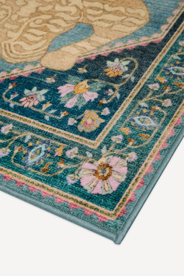 Ruggable Washable Wildcat Persian Border Tigris Rug | AnthroHome