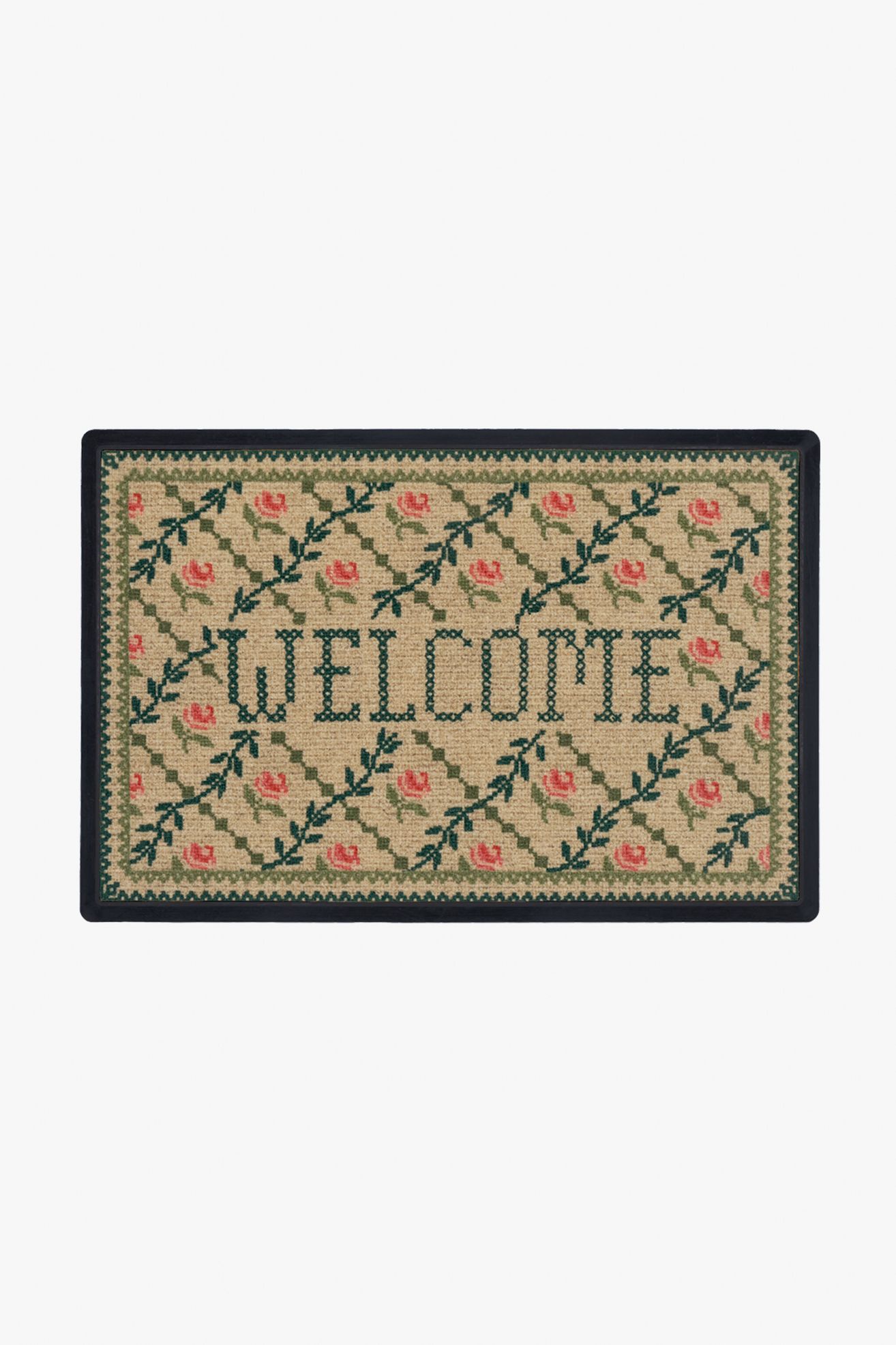 Ruggable Washable Doormat - Welcome Trellis, Standard, 2’ X 3’