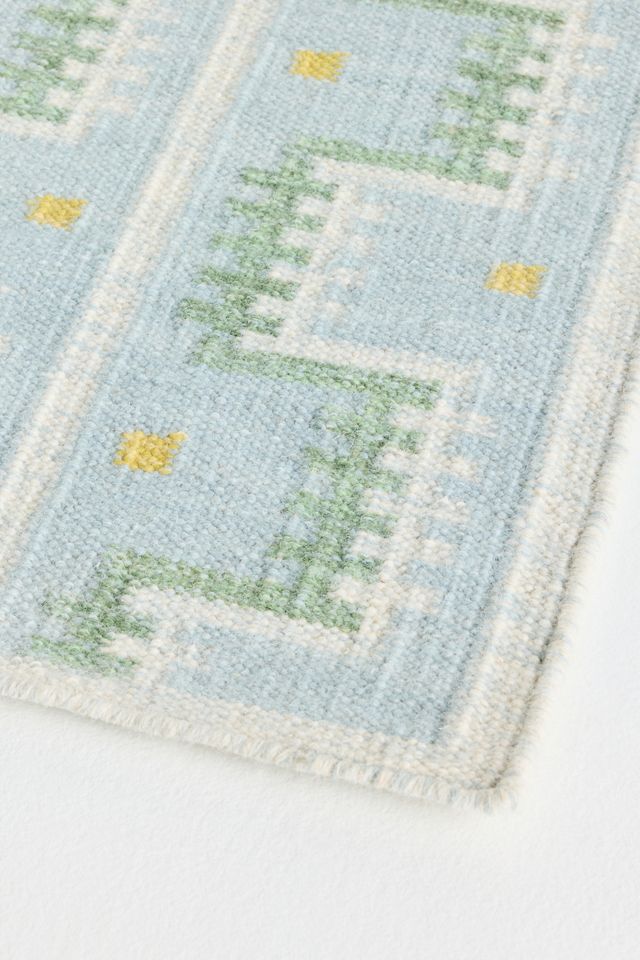 Handwoven Wool Scandi Geometric Rug