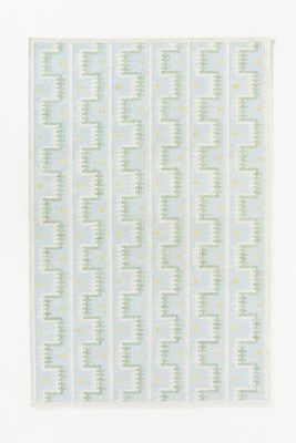 Handwoven Wool Scandi Geometric Rug