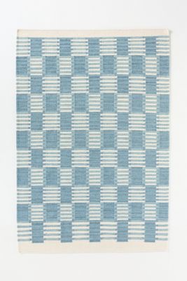 Handwoven Wool Scandi Geometric Rug