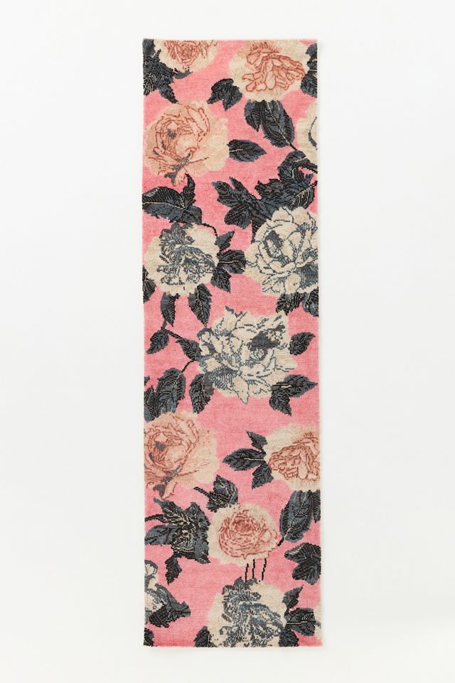 Larose Hand-Knotted Wool Floral Rug #3