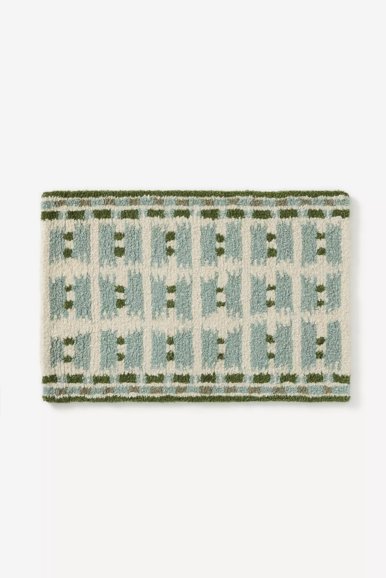 Kendall Hand-Tufted Wool Geometric Shag Rug - thumbnail 3