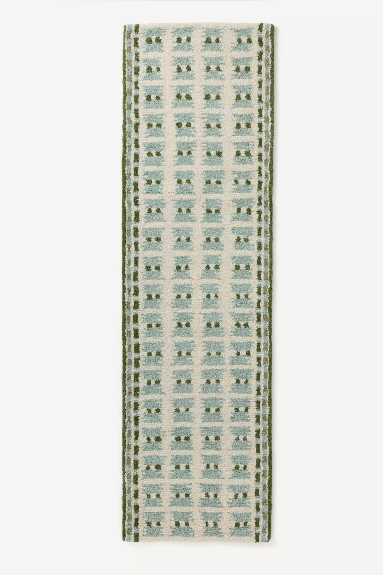 Kendall Hand-Tufted Wool Geometric Shag Rug - thumbnail 4