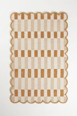 Matilda Goad & Co. Wool Tufted Scalloped Rug