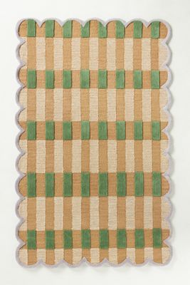 Matilda Goad & Co. Wool Tufted Scalloped Rug