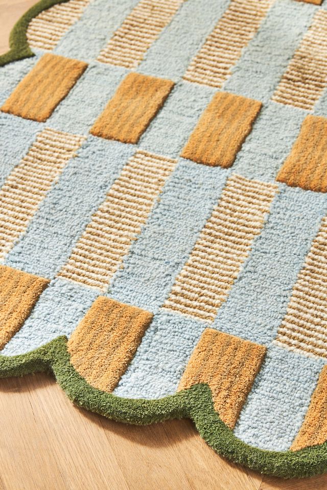 Matilda Goad & Co. Tufted Plaid Rug #6