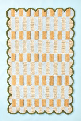 Matilda Goad & Co. Wool Tufted Scalloped Rug