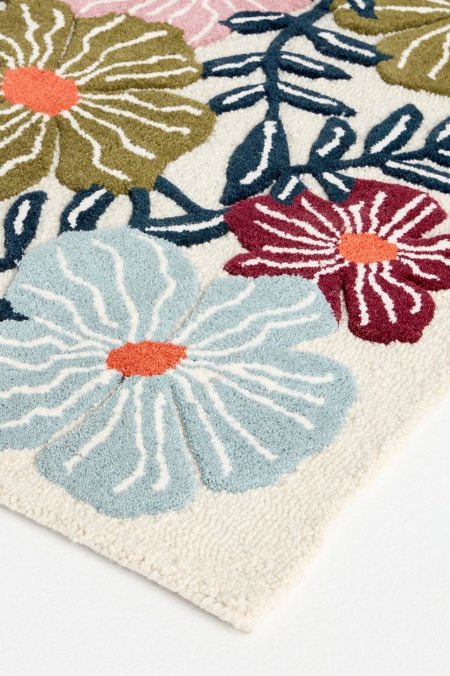 McKenzie Parrott Wool Tufted Bloom Rug #2