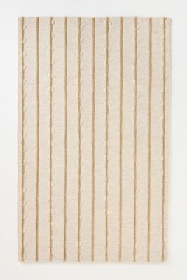Tufted Wool Striped Rug