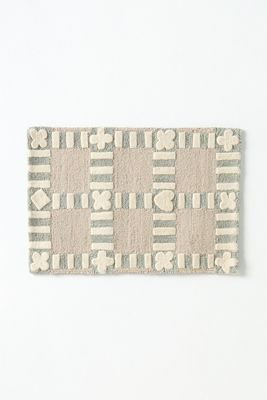 Tufted Wool Icon Checkerboard Rug