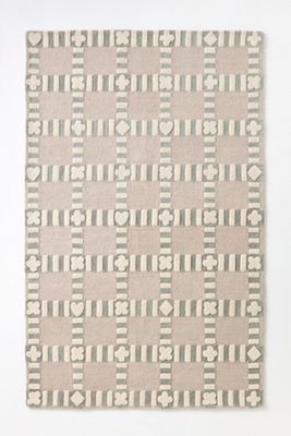 Tufted Wool Icon Checkerboard Rug