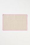 Flatwoven Wool Contrast-Stitched Binding Rug