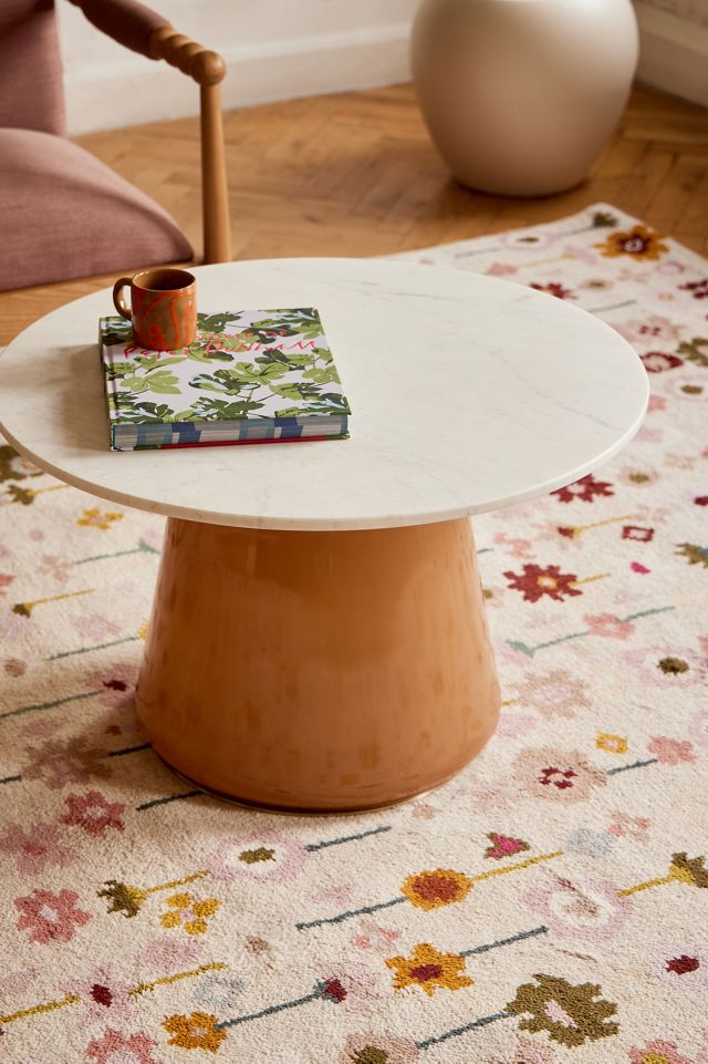 Kalina Hand-Knotted Wool Abstract Floral Rug #5
