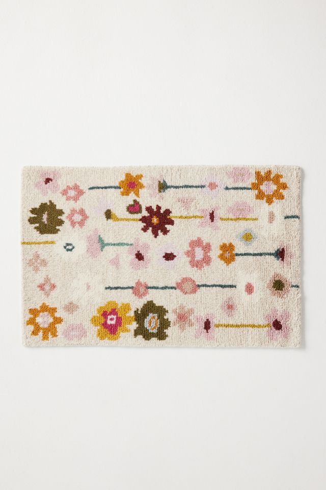 Kalina Hand-Knotted Wool Abstract Floral Rug #2