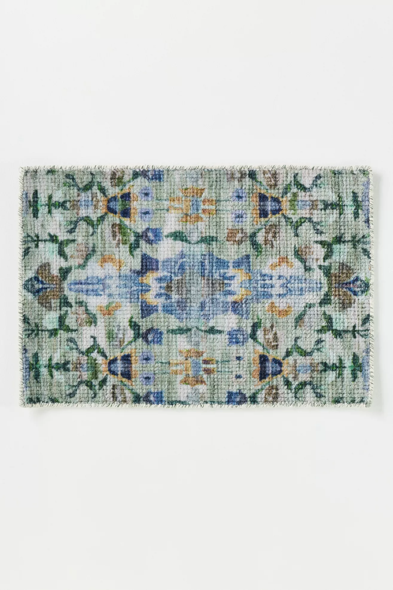 Ren Printed Easy-Care Floral Rug - thumbnail 3