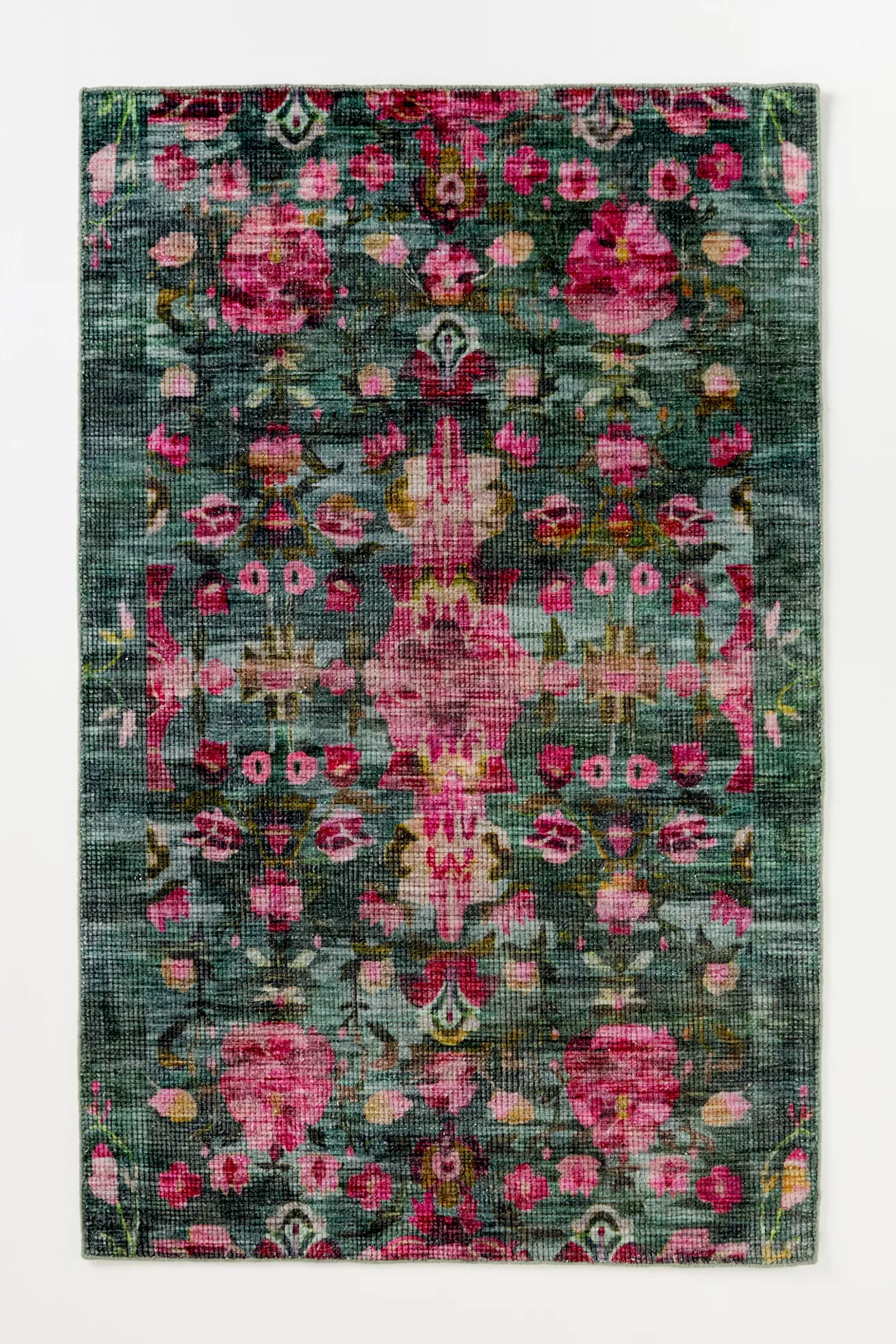 Ren Printed Easy-Care Floral Rug - thumbnail 5
