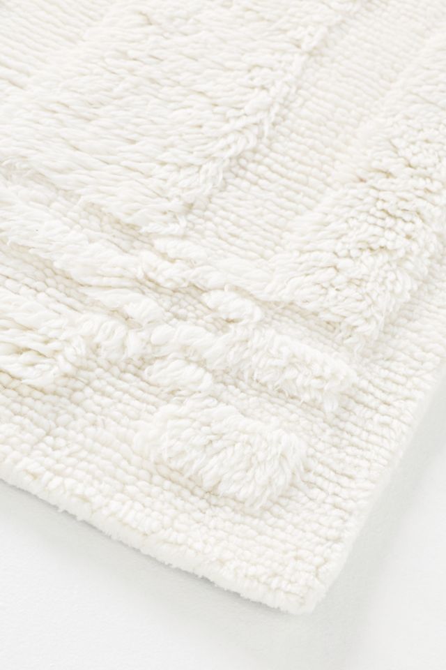 Florine Hand-Tufted Wool Shag Sculpted Rug #1