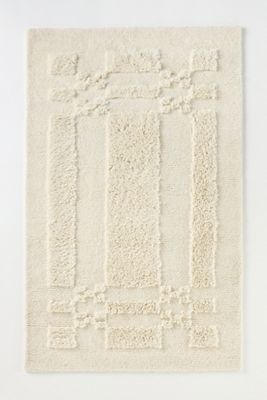 Florine Hand-Tufted Wool Shag Sculpted Rug