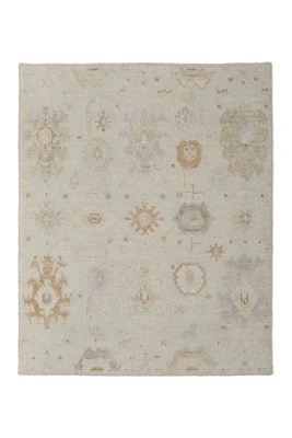 Anthropologie Hand-knotted Wool Loper Rug
