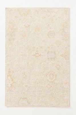 Hand-Knotted Wool Loper Rug