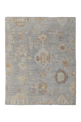 Anthropologie Hand-knotted Wool Loper Rug