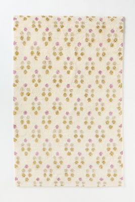 Dottie Tufted Wool Shag Dotted Rug