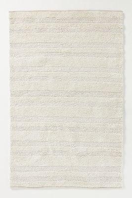 Anthropologie Tufted Lorna Indoor/outdoor Rug By  In White Size 9x12