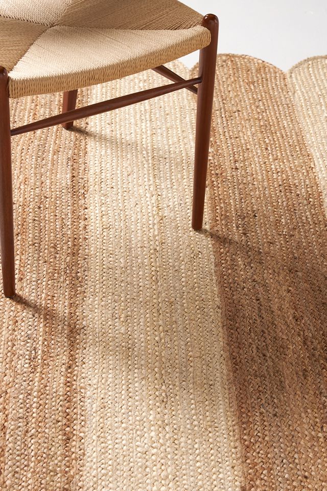 Flatwoven Jute Stripe Rug #1