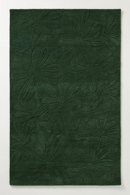 Anthropologie Hand-tufted Sculpted Daisy Rug