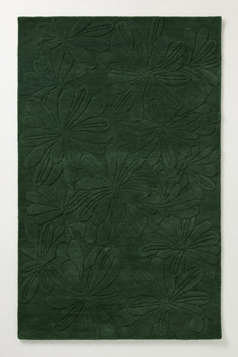 Shop Anthropologie Hand-tufted Sculpted Daisy Rug