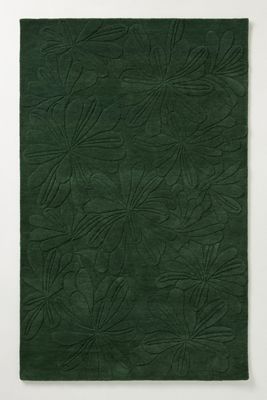 Hand-Tufted Sculpted Daisy Wool Rug