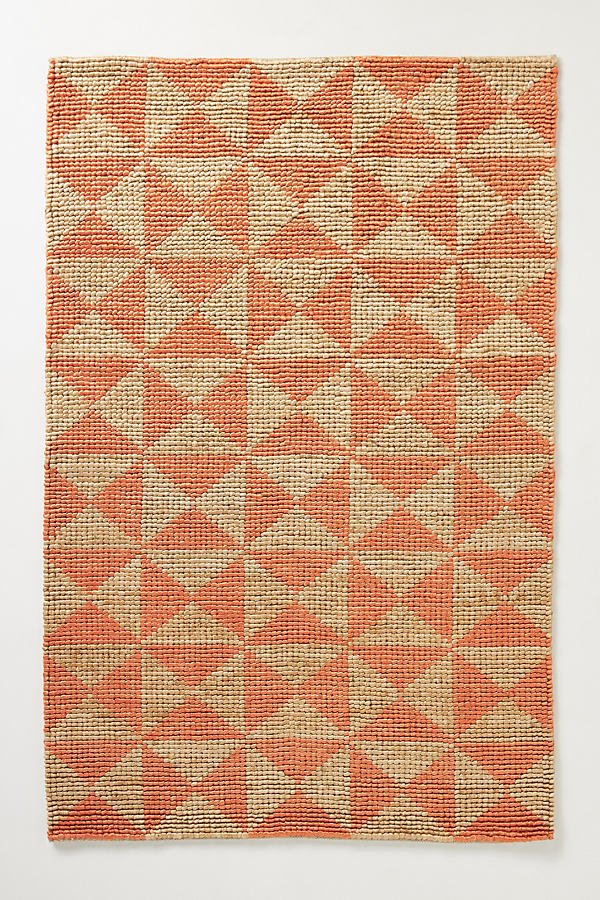 Anthropologie Flatwoven Jude Rug In Red
