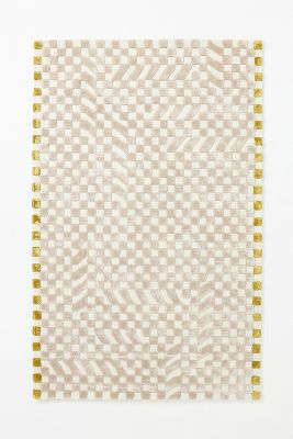 Shop Anthropologie Julia Hand-tufted Wool-viscose Blend Rug