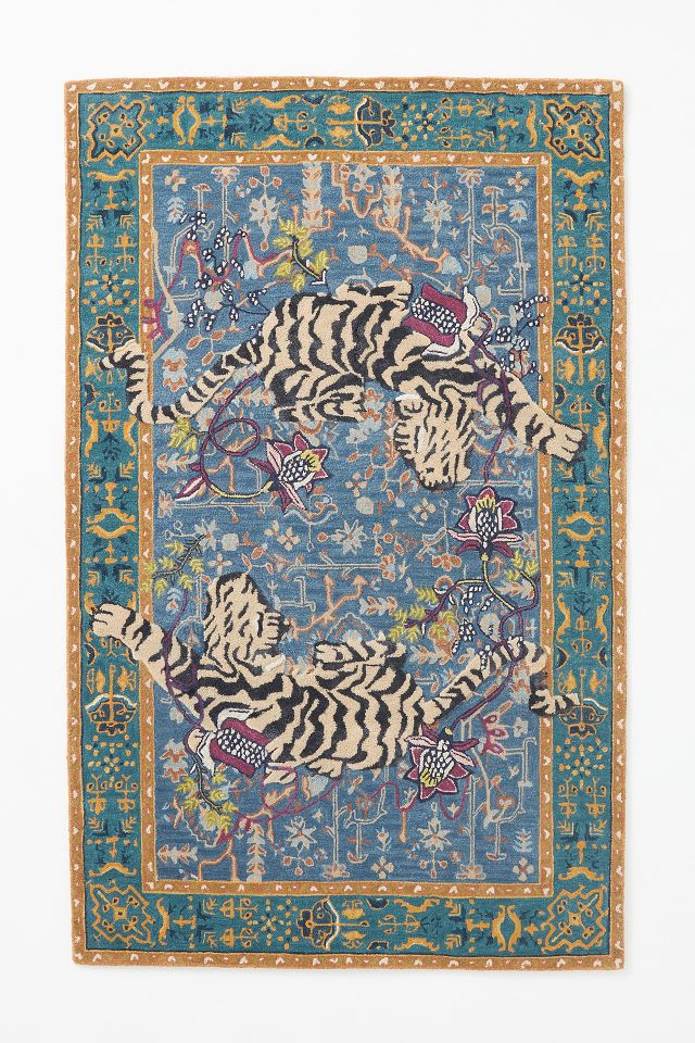 Agnes Tiger Tufted Wool-Viscose Blend Rug | AnthroLiving