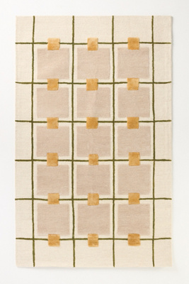 Anthropologie Greer Hand-tufted Wool-viscose Blend Rug