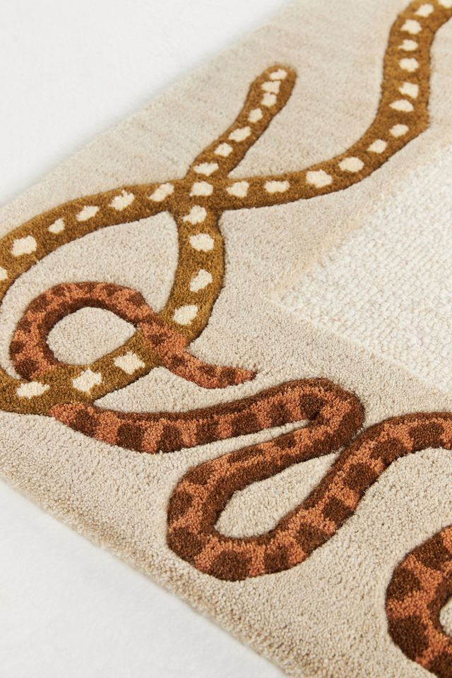 Marwa Hand-Tufted Wool Snake Rug #1