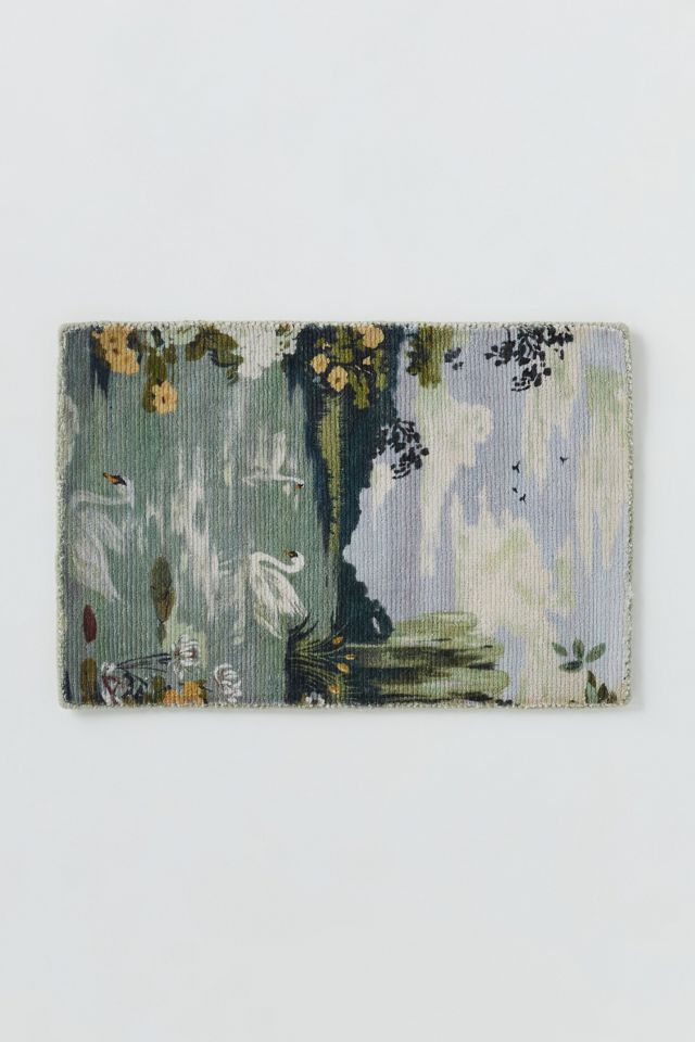 Easy Care Printed Swan Rug #2