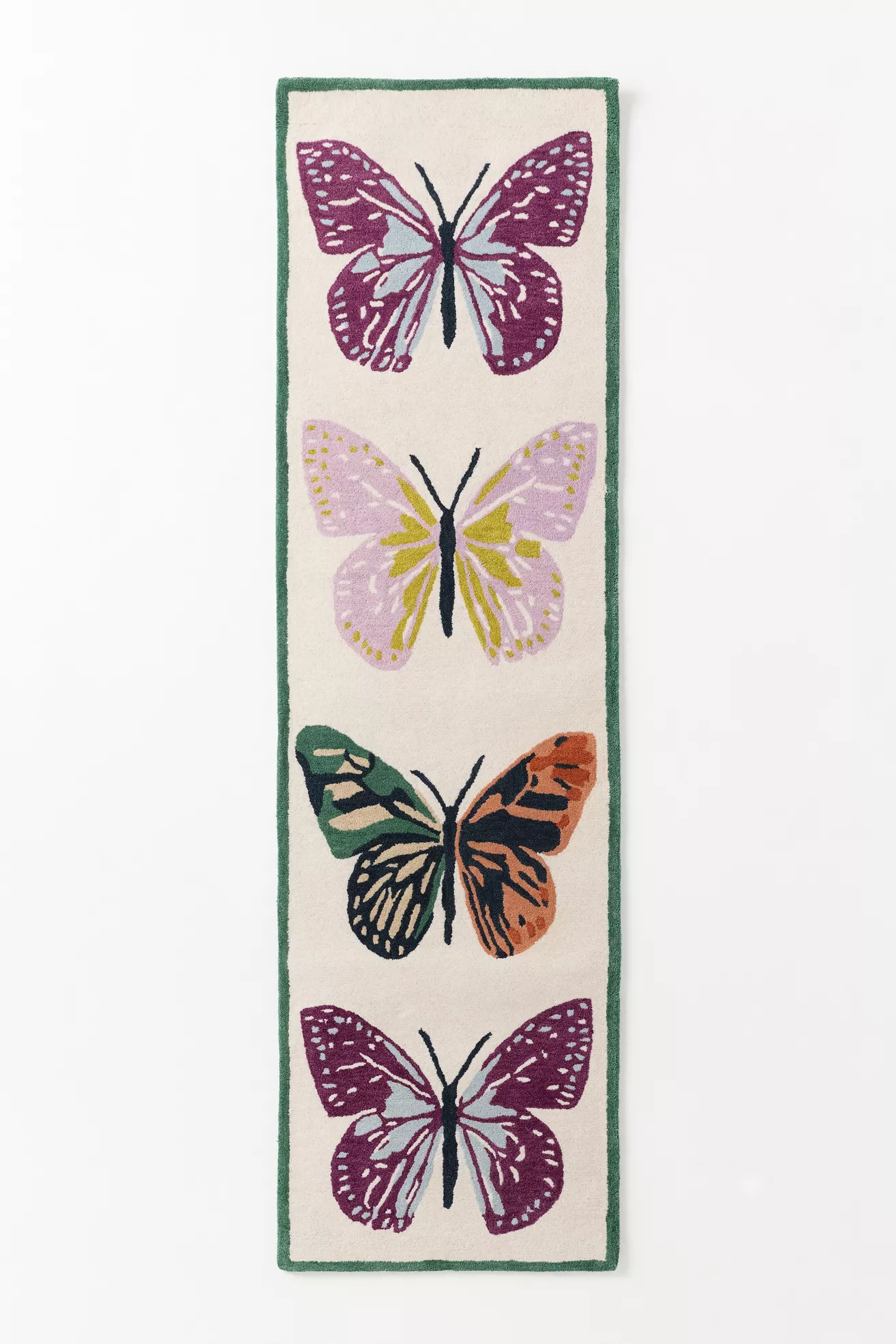 Hand Tufted 100% Wool Butterfly Rug - thumbnail 5